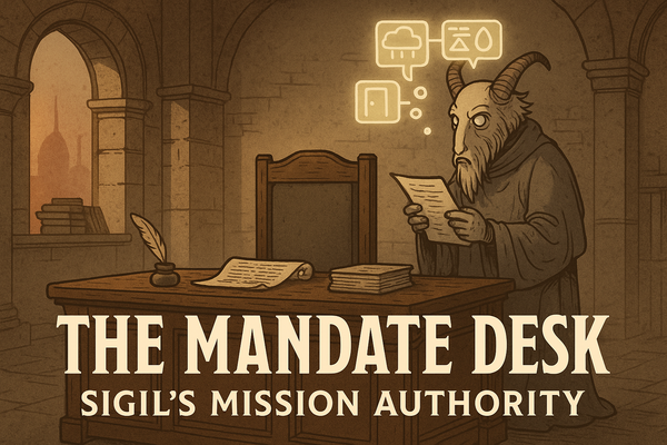 The Mandate Desk: Sigil’s Mission Authority